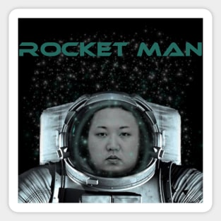 Kim Jong Un Rocket man Design by MotorManiac Sticker